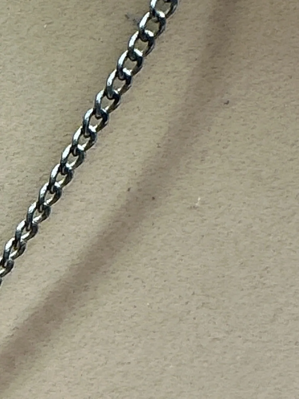 Sterling Silver Skeleton KEY pendant W/ Petite Curb Chain. 19 inches long